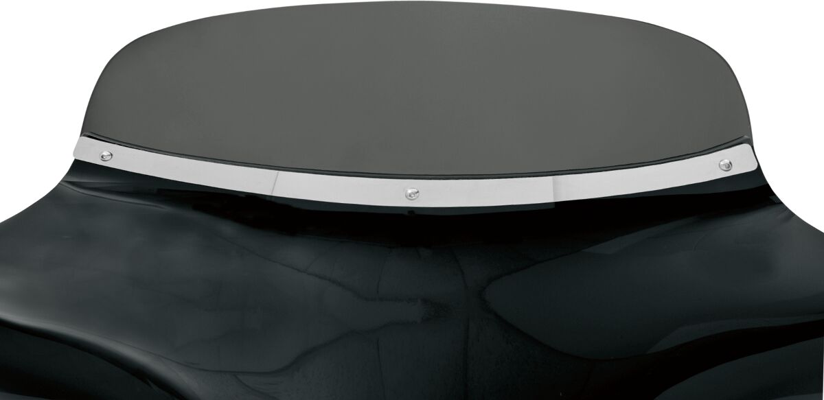 MEMPHIS SHADES Moulure de pare-brise Batwing rainurée en acier inoxydable