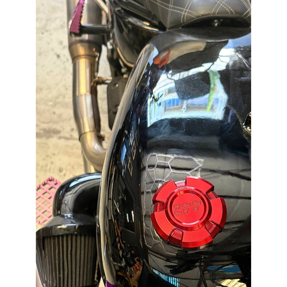 442 PARTS - Harley-Davidson Gas Cap - Red