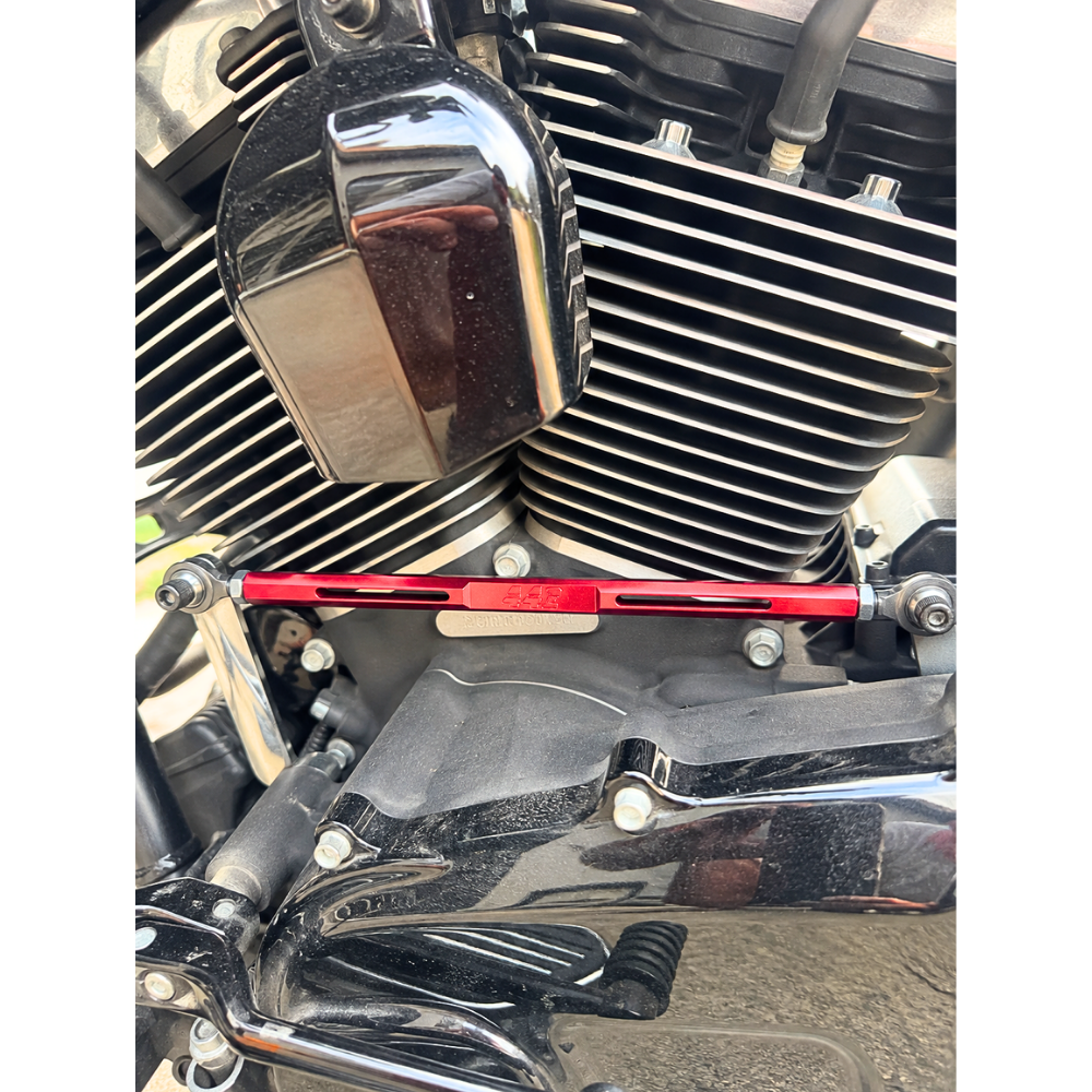 442 Parts - RED Shift Linkage - Touring / Softail M8 Forward Controls