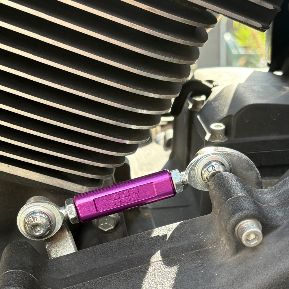 442 Parts - PURPLE Shift Linkage - Dyna/Softail M8
