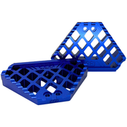 442 PARTS - Mini Floorboard BLEU - Softail / Sportster XL / Dyna / FXR