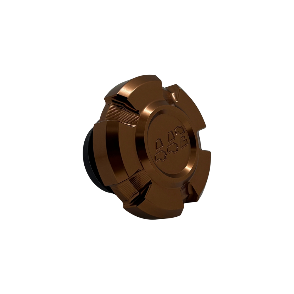 442 PARTS - Bouchon de réservoir Harley-Davidson - Bronze - Sportster / Dyna / Softail / Touring 97+