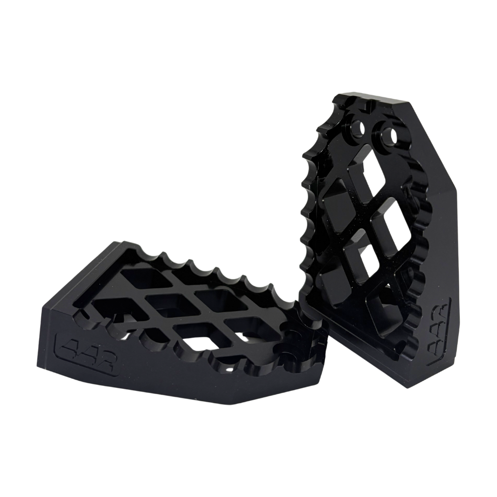 442 PARTS - Footpegs BLACK - Softail / Sportster XL / Dyna / FXR