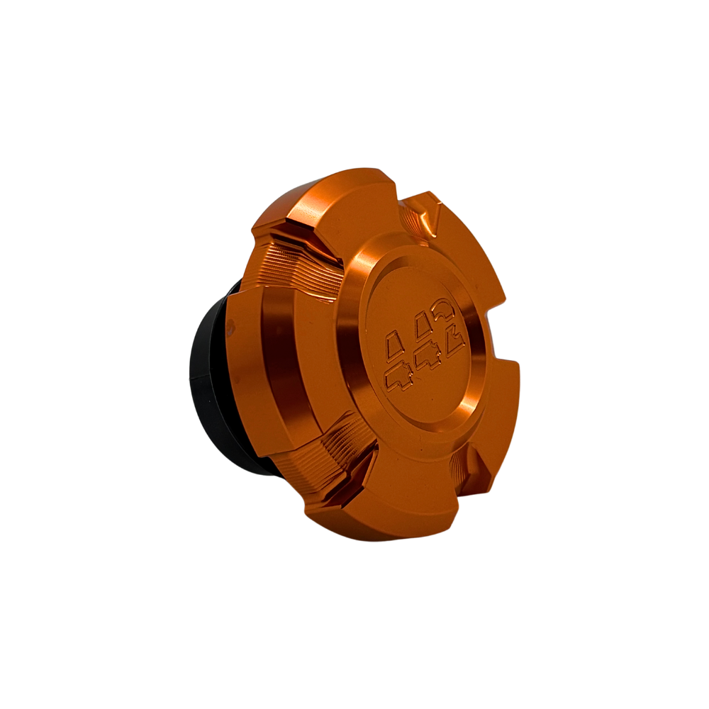 442 PARTS - Bouchon de réservoir Harley-Davidson - Orange Sportster / Dyna / Softail / Touring 97+