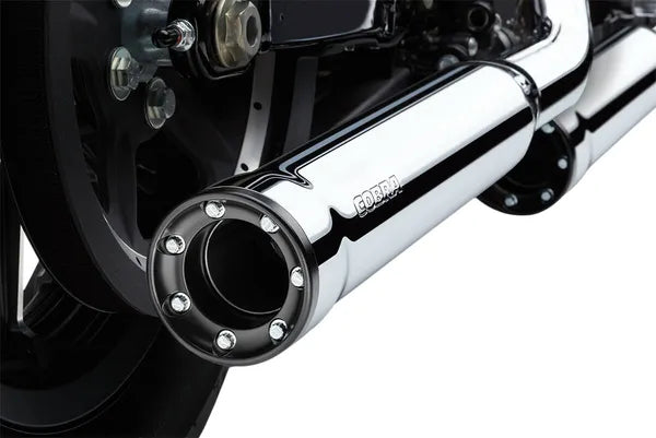COBRA - Race Pro Tips 3" Slip-on Mufflers - Sportster 04-13 - Black or Chrome