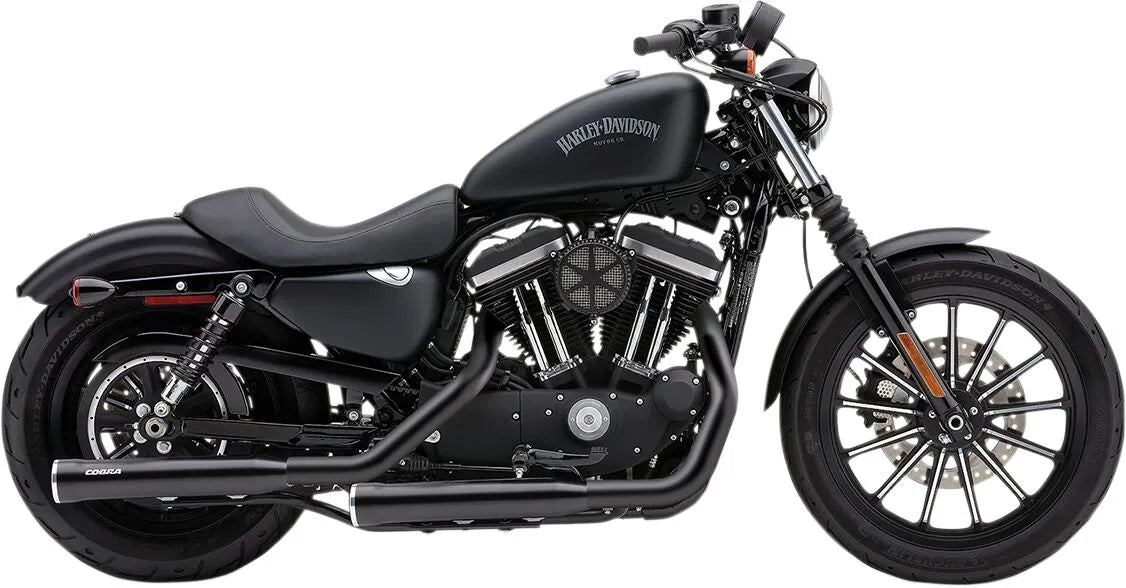COBRA - Race Pro Tips 3" Slip-on Mufflers - Sportster 04-13 - Black or Chrome