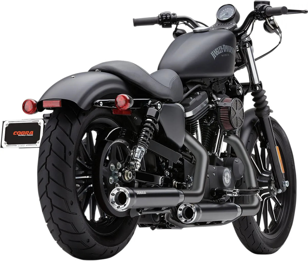 COBRA - Silencieux Race Pro Tips Slip-on 3" - Sportster 04-13 - Noir ou chrome