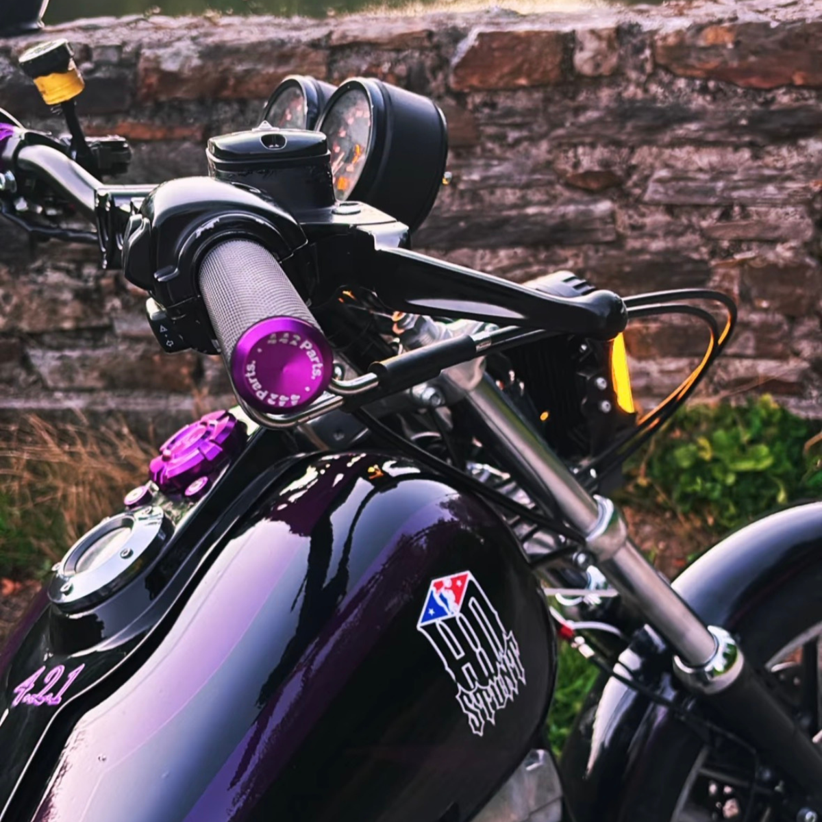 442 PARTS - Harley-Davidson Gas Cap - Purple