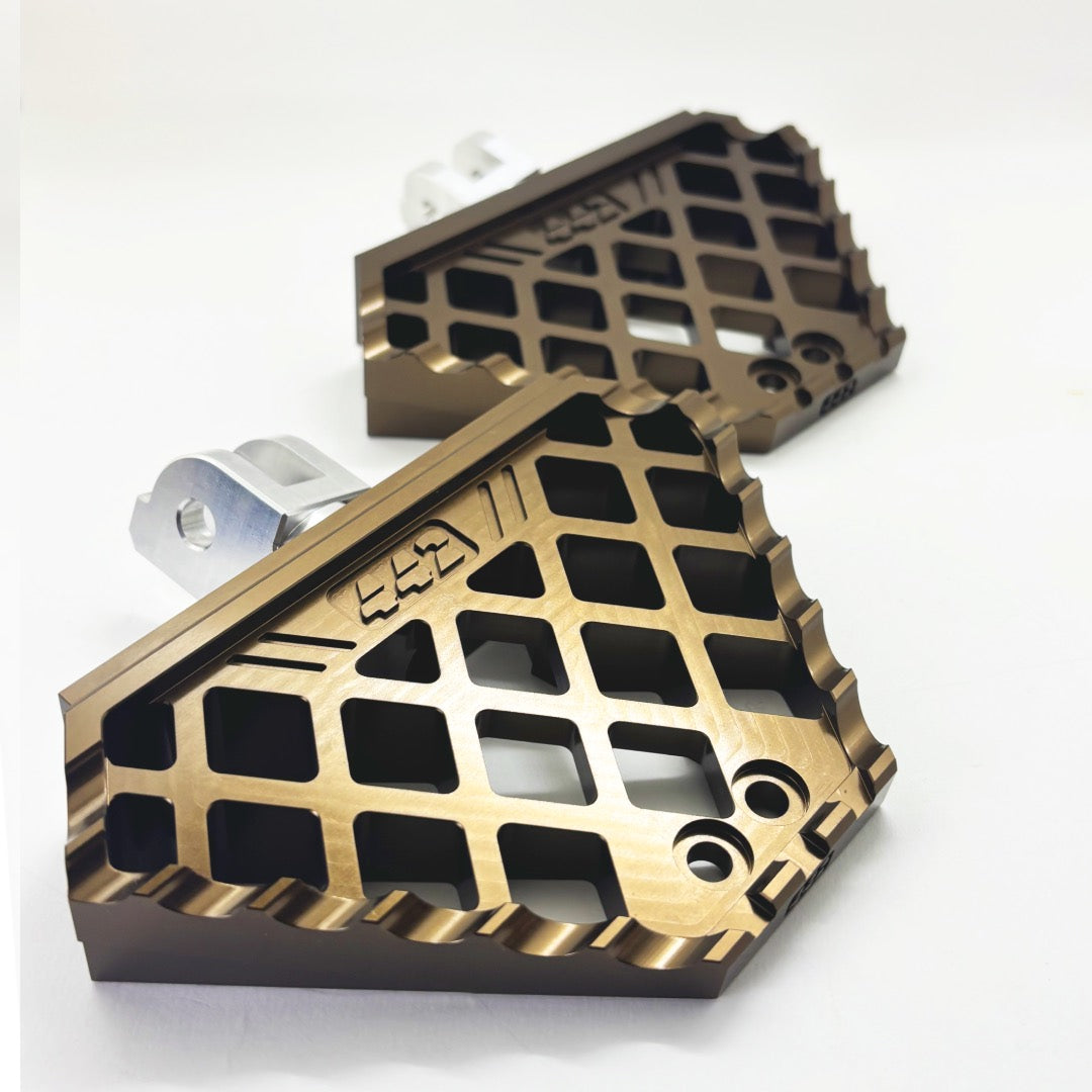 442 PARTS - Mini Floorboard BRONZE avec sliders - Toutes Harley-Davidson