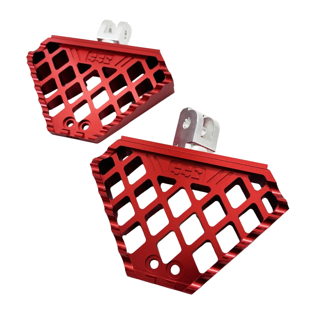 442 PARTS - Mini Floorboard ROUGE avec sliders - Toutes Harley-Davidson