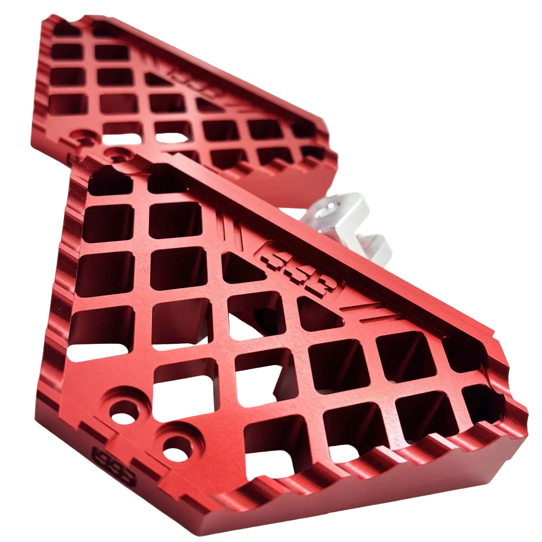 442 PARTS - Mini Floorboard ROUGE avec sliders - Toutes Harley-Davidson