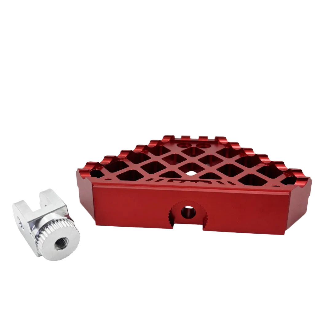 442 PARTS - Mini Floorboard ROUGE avec sliders - Toutes Harley-Davidson