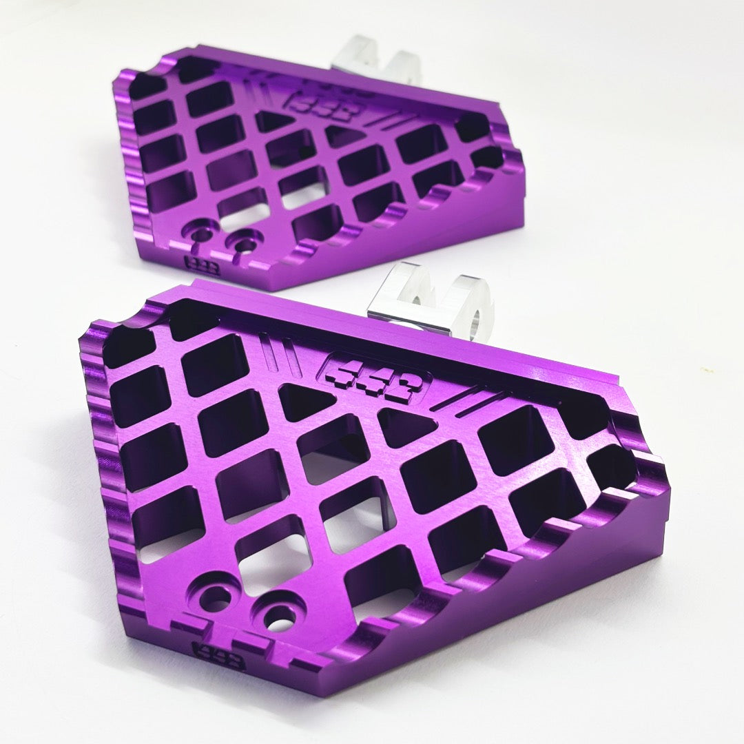 442 PARTS - Mini Floorboard VIOLET avec sliders - Toutes Harley-Davidson
