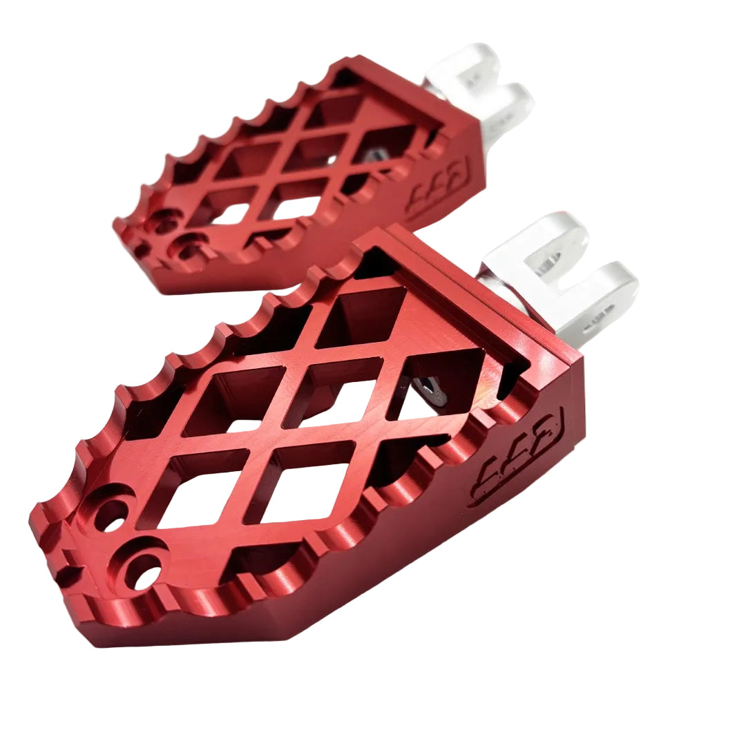 442 PARTS - Repose-pieds ROUGE avec sliders - Toutes Harley-Davidson