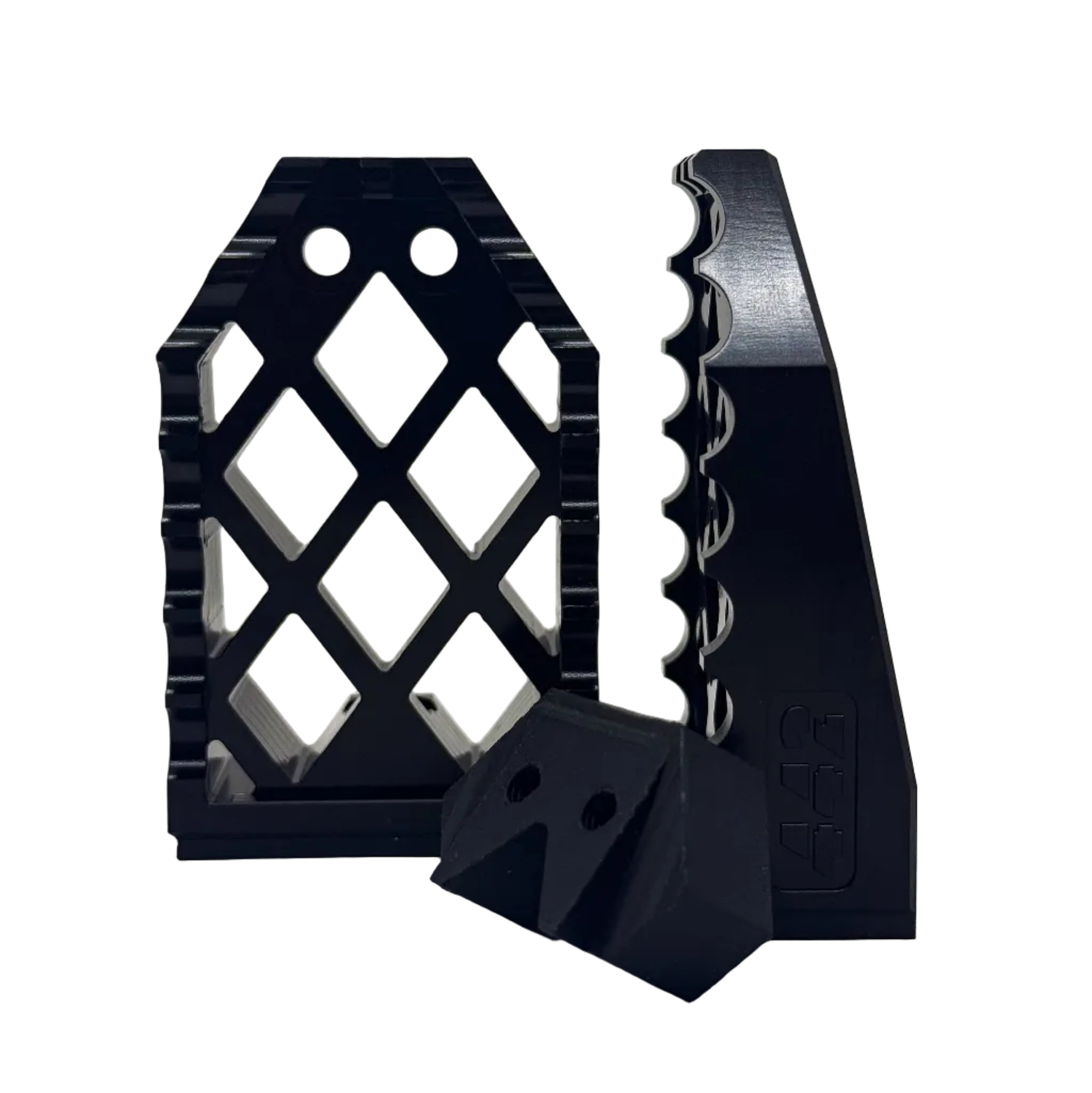 442 PARTS - Repose-pieds NOIR avec sliders - Toutes Harley-Davidson
