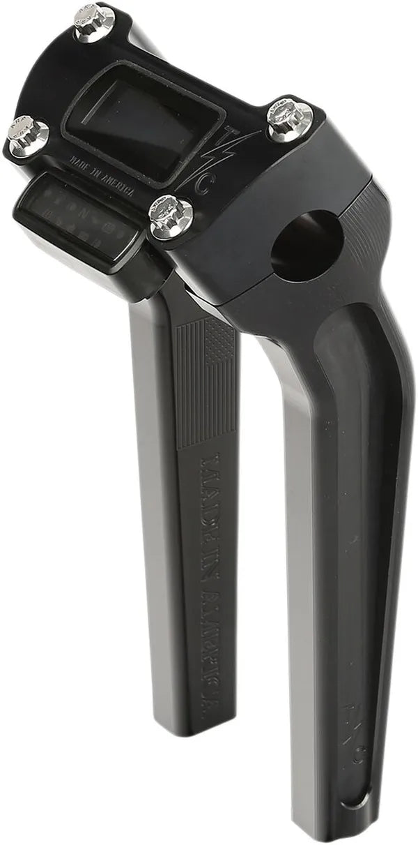 THRASHIN SUPPLY Riser pullback - 6.5" / 9.5" - chrome / black - Closed clamp / M8 gauge clamp