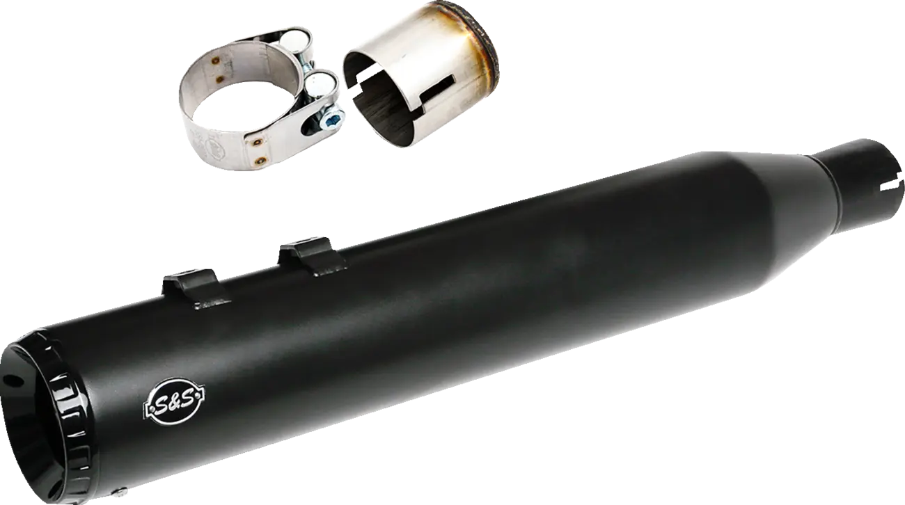 S&S - 2-into-2 to 2-into-1 Exhaust Conversion Kit - 4" or 4.5" Grand National Muffler - Touring 17-25 - Black or Chrome