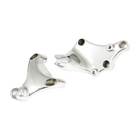 MCS - Fixation de repose-pieds passager - Sportster 14-22 - Noir/chrome