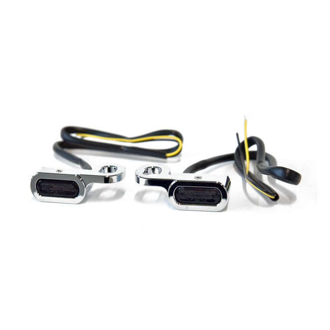 CLIGNOTANT AVT. SOUS COMMODO - TOURING - NOIR / CHROME - HOMOLOGUE