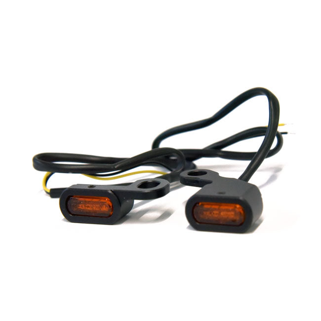 CLIGNOTANT AVT. SOUS COMMODO - SPORTSTER - NOIR / CHROME - HOMOLOGUE