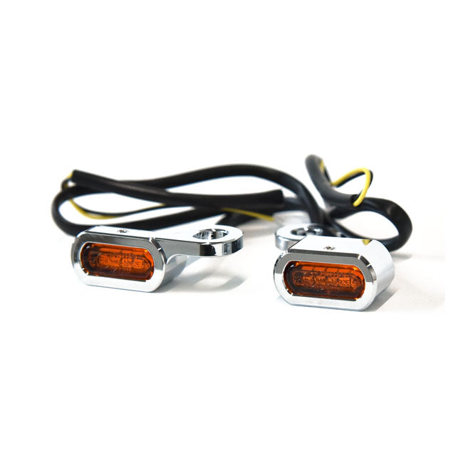 CLIGNOTANT AVT. SOUS COMMODO - SPORTSTER - NOIR / CHROME - HOMOLOGUE
