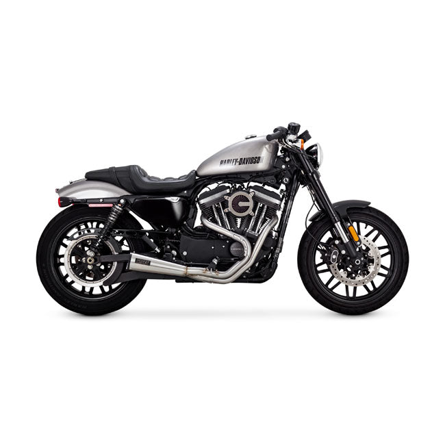 VANCE & HINES UPSWEEP SPORTSTER ECHAPPEMENT HARLEY DAVIDSON NOIR/ALU BROSSE