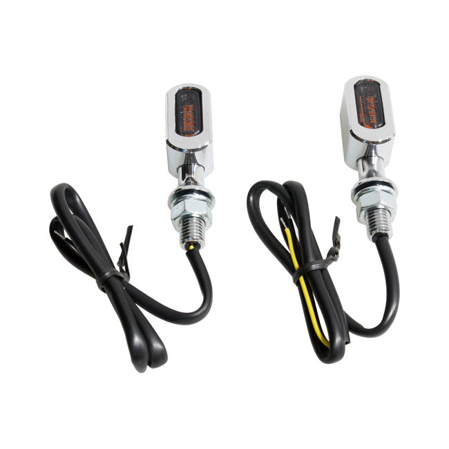 MCS - FASTLINE 3 en 1 - Clignotants noir ou chrome - Harley Davidson
