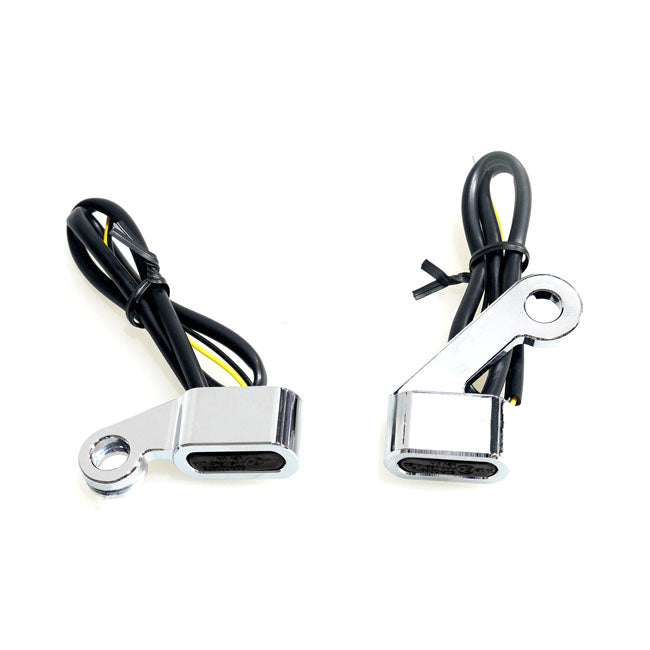 CLIGNOTANT AVT. SOUS COMMODO - SPORTSTER - NOIR / CHROME - HOMOLOGUE