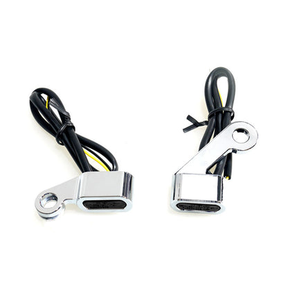 CLIGNOTANT AVT. SOUS COMMODO - SPORTSTER - NOIR / CHROME - HOMOLOGUE
