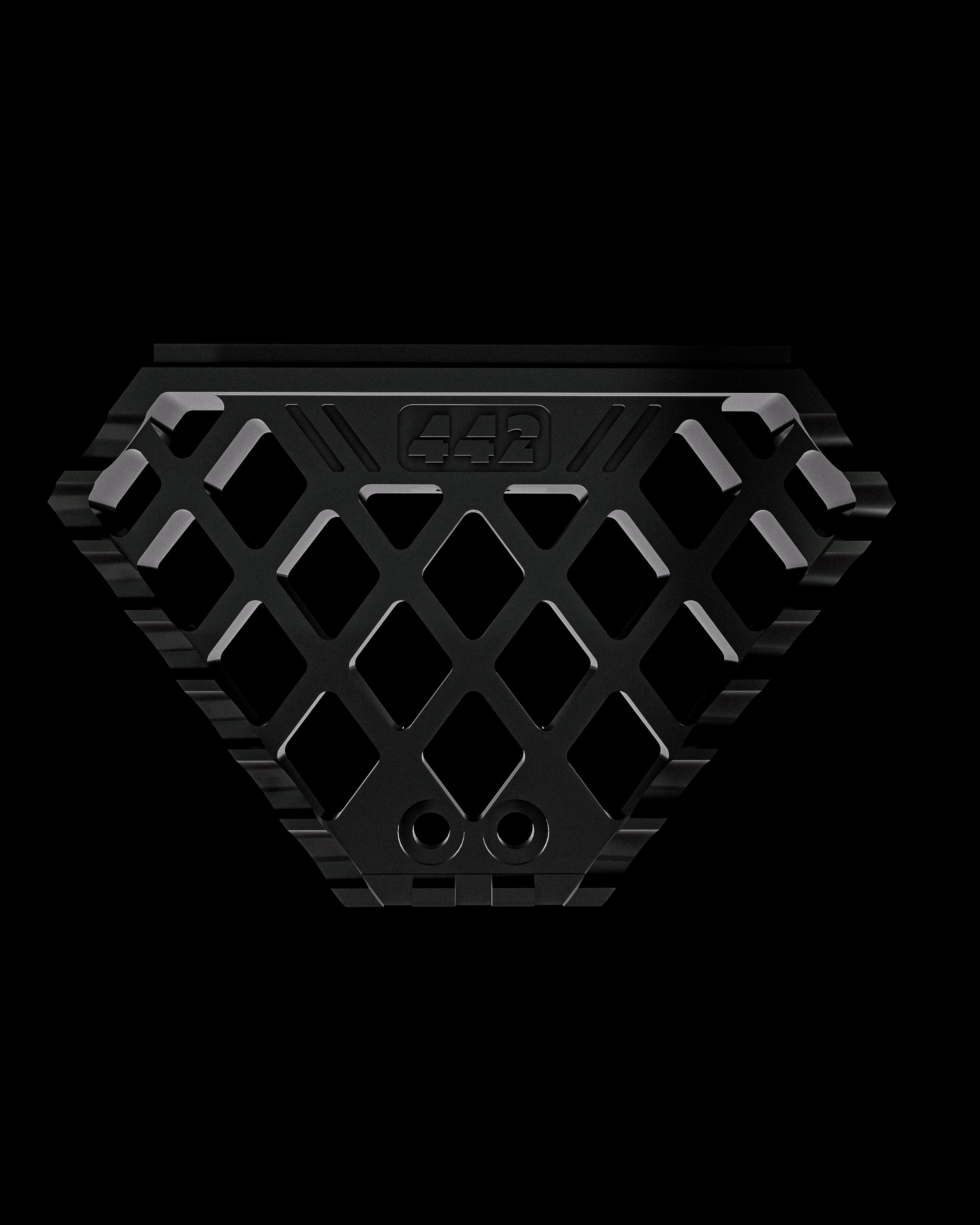 442 PARTS - Mini-Floorboard NOIR avec sliders - Toutes Harley-Davidson