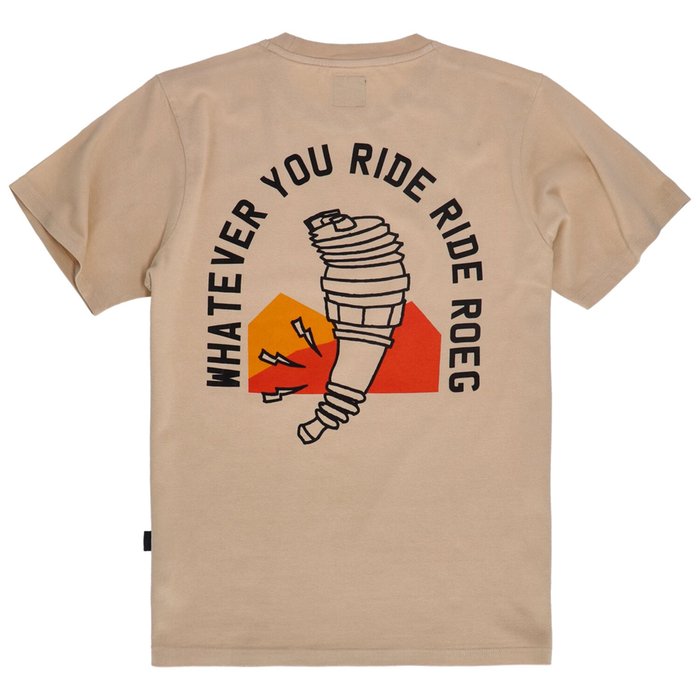 ROEG - Tee-shirt "whatever you ride ride roeg - beige