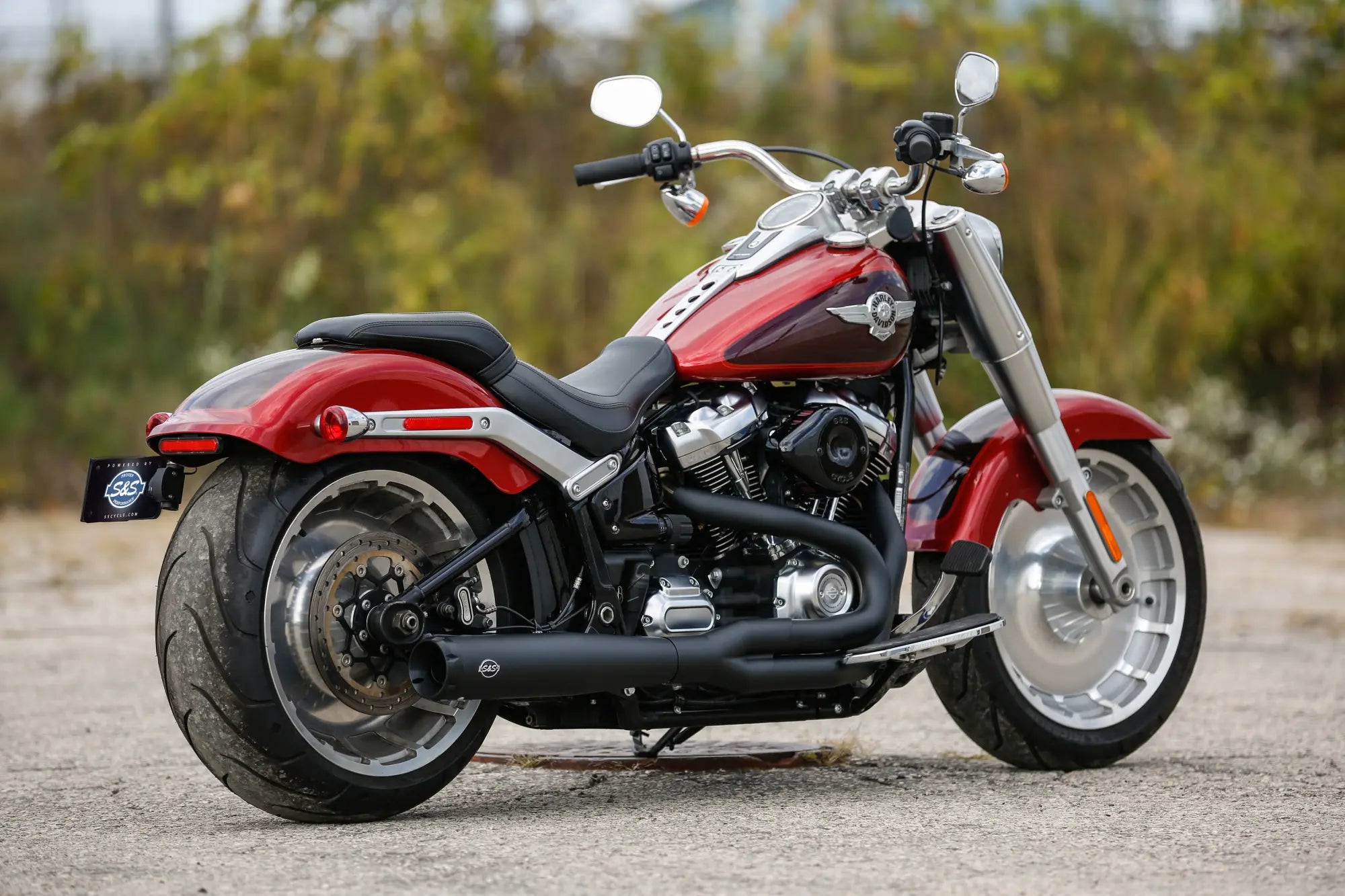 S&S - Echappement Superstreet 2 en 1 - Softail M8 18+ FLFB / FLFBS / FXBRS / FXDRS - chrome / noir