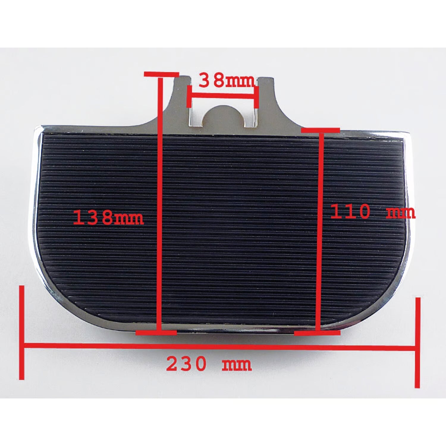 MCS - Mini floorboards - male mount (sportster/dyna/fxr) chrome/black