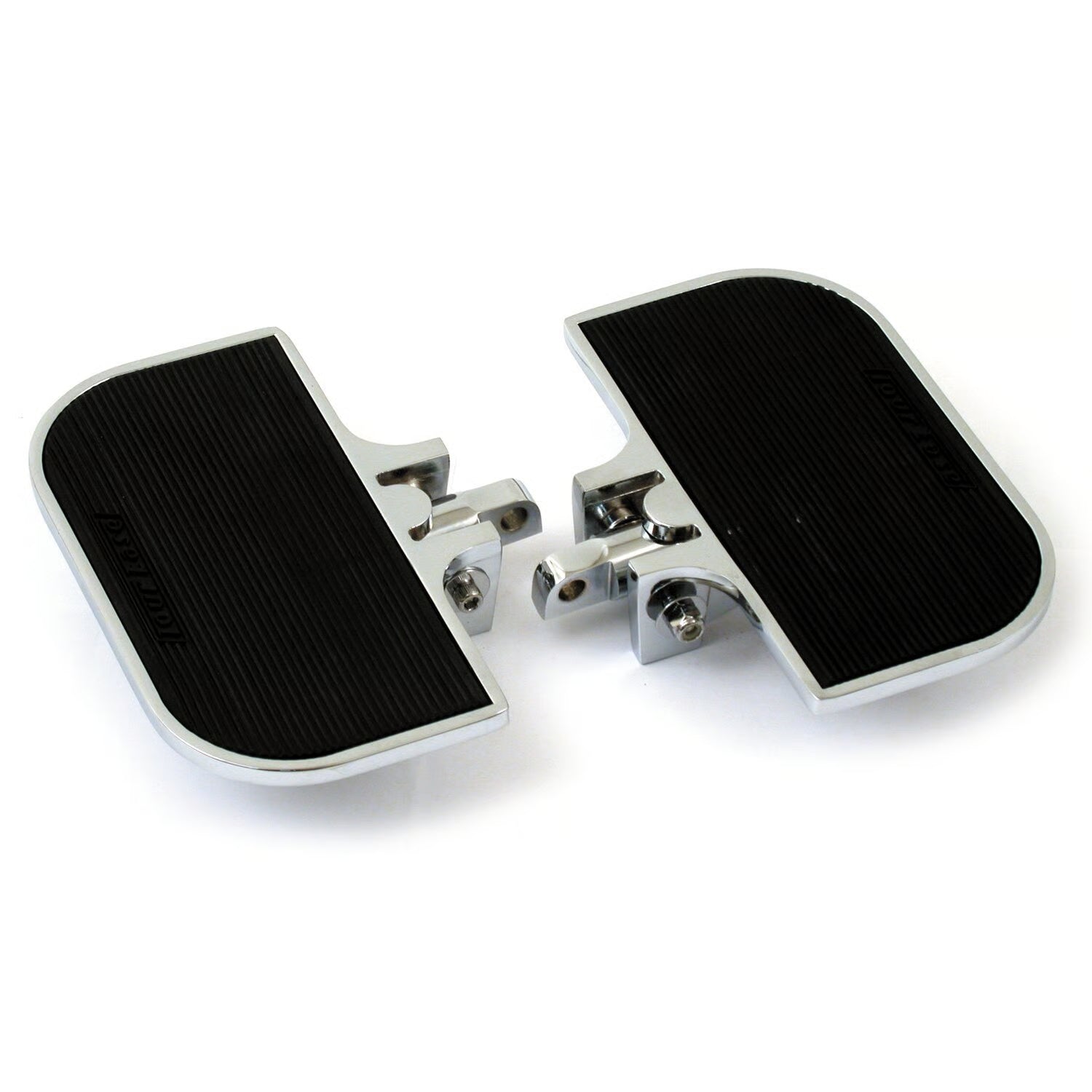 MCS - Mini floorboards - fixation mâle (sportster/dyna/fxr) chrome/noir