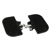 MCS - Mini floorboards - fixation mâle (sportster/dyna/fxr) chrome/noir