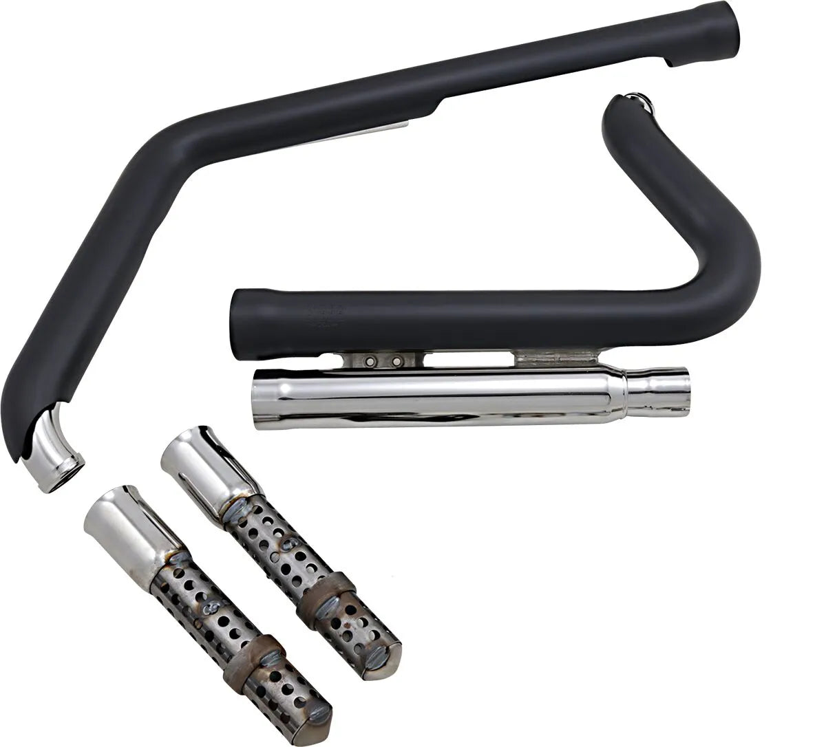 COBRA - Echappements 2 en 2 909 - Softail 12-17 - noir ou chrome