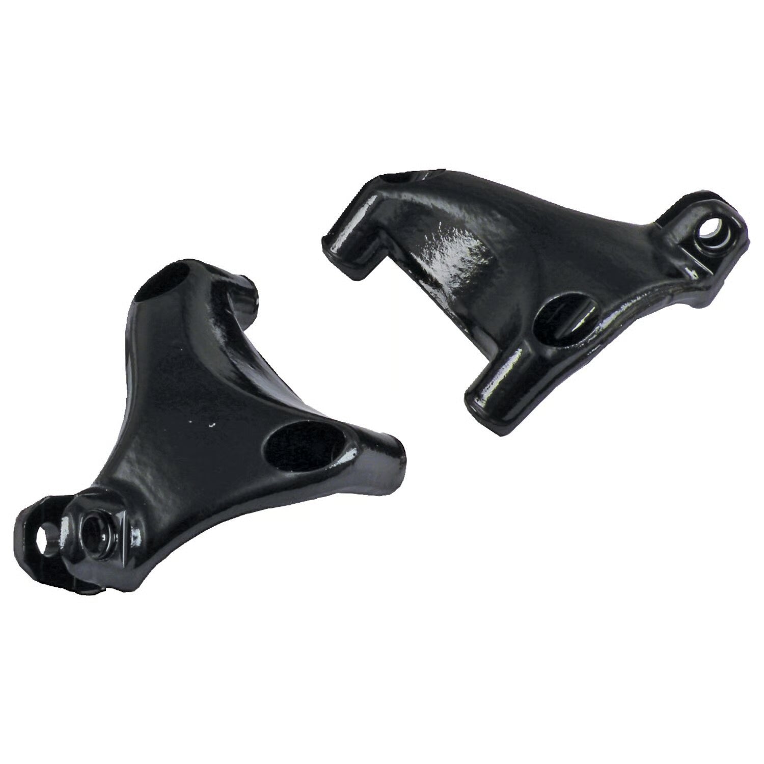 MCS - Fixation de repose-pieds passager - Sportster 04-13 - Noir/chrome