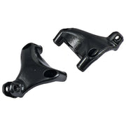 MCS - Fixation de repose-pieds passager - Sportster 04-13 - Noir/chrome