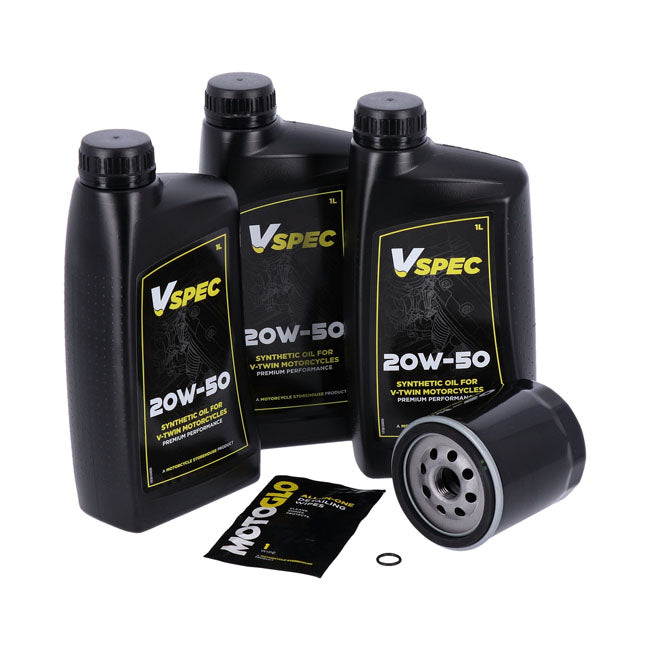 KIT VIDANGE MOTEUR - FXR / DYNA - Huile Vspec 20w-50 - Harley-Davidson