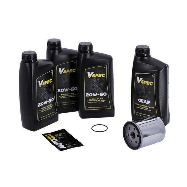 KIT VIDANGE PREMIUM - SPORTSTER 86-20 - Huile Vspec 20w50 - Harley Davidson