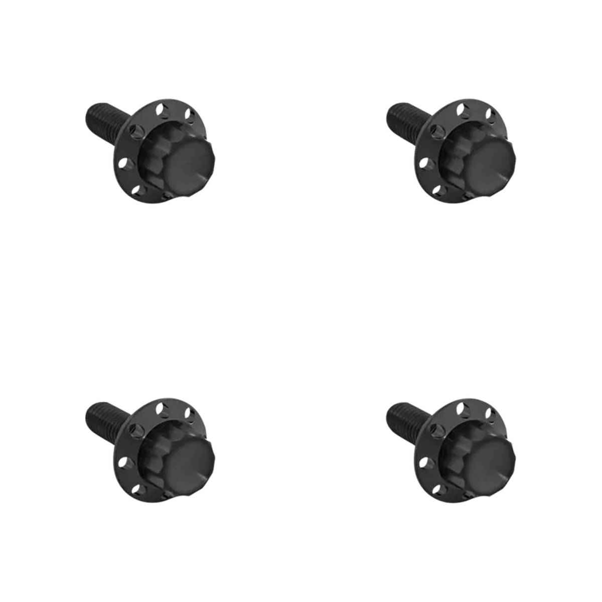 ARLEN NESS - Kit Visserie Pare-Brise Titane 12 Pans - Or / Noir / Poli - Touring Street Glide 24+
