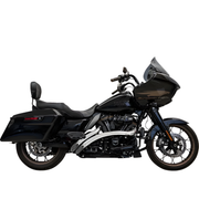 BASSANI - Echappement Radial Sweeper 2-en-2 Touring M8 17-26 Noir, Noir ajouré ou Chrome