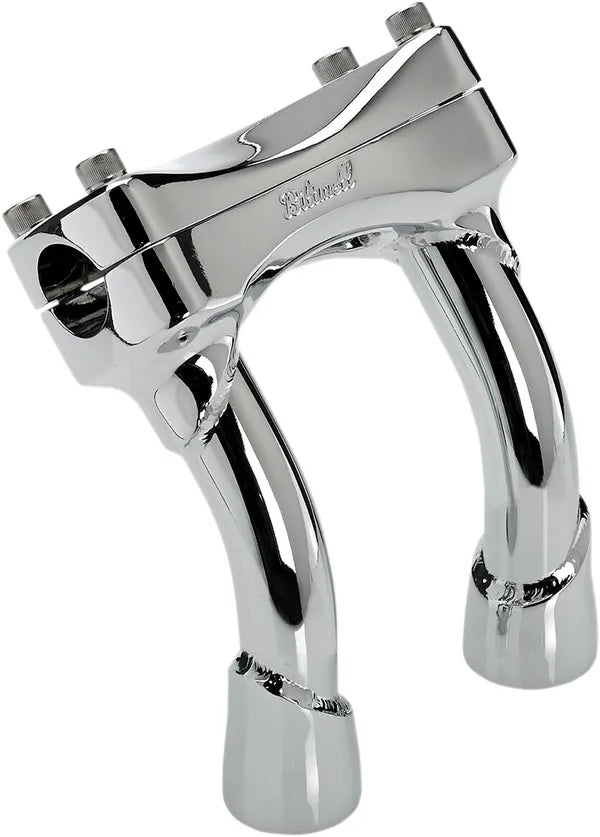 BILTWELL - MURDOCK Pullback Risers - 6/8/10/12 inch - Black or Chrome - 1 inch Handlebar
