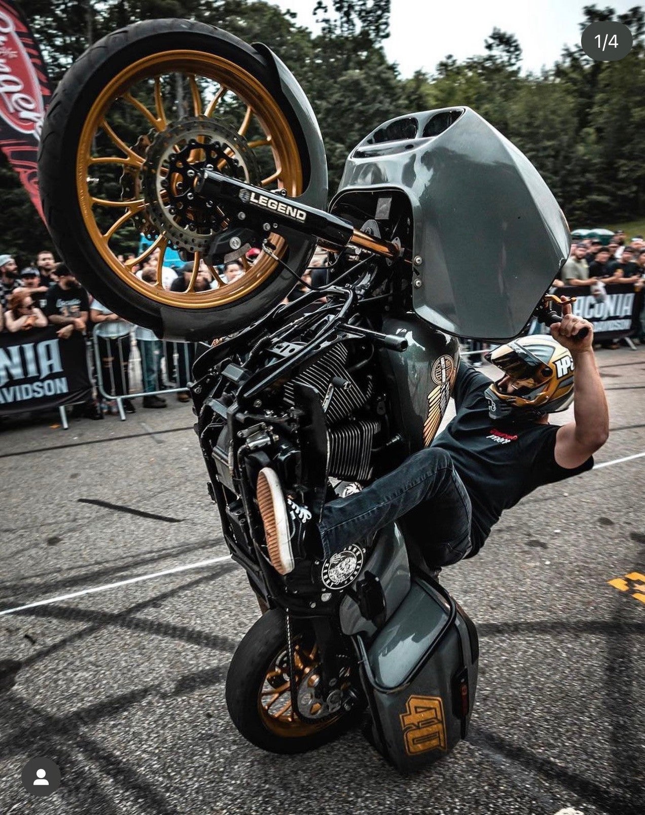 BUNG KING - Crash bar HIGWAY pegs - Touring