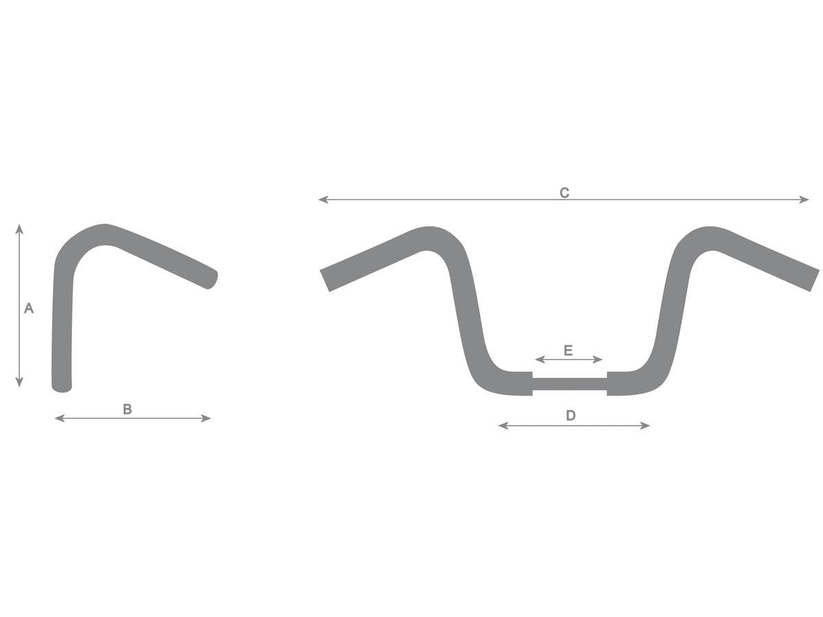 Z-BAR GUIDON HIGHWAY HAWK HARLEY DAVIDSON