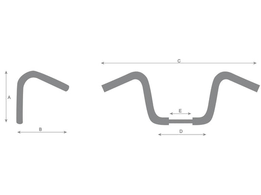 Z-BAR GUIDON HIGHWAY HAWK HARLEY DAVIDSON