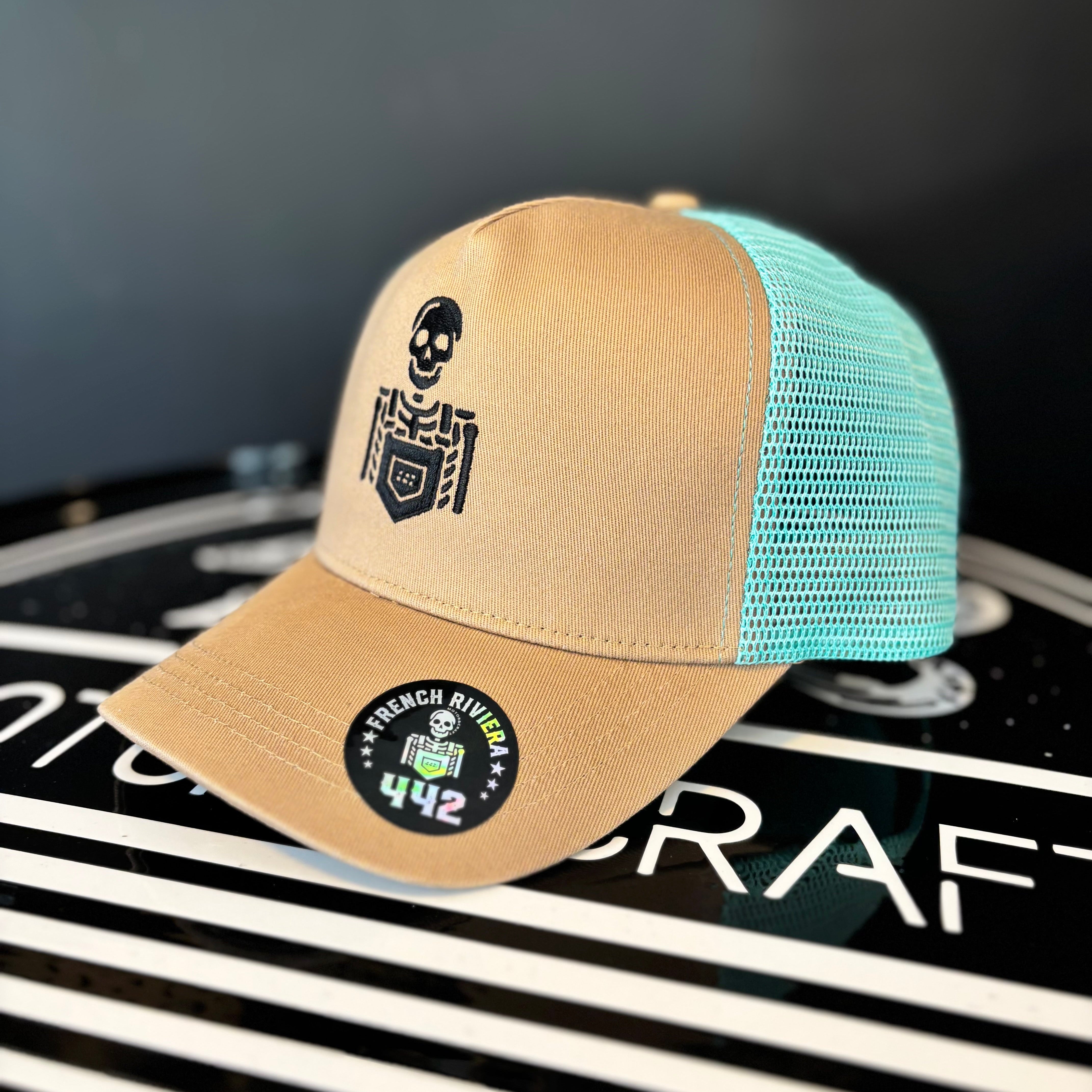 CASQUETTE TRUCKER 442 MOTOR & CRAFT TURQUOISE