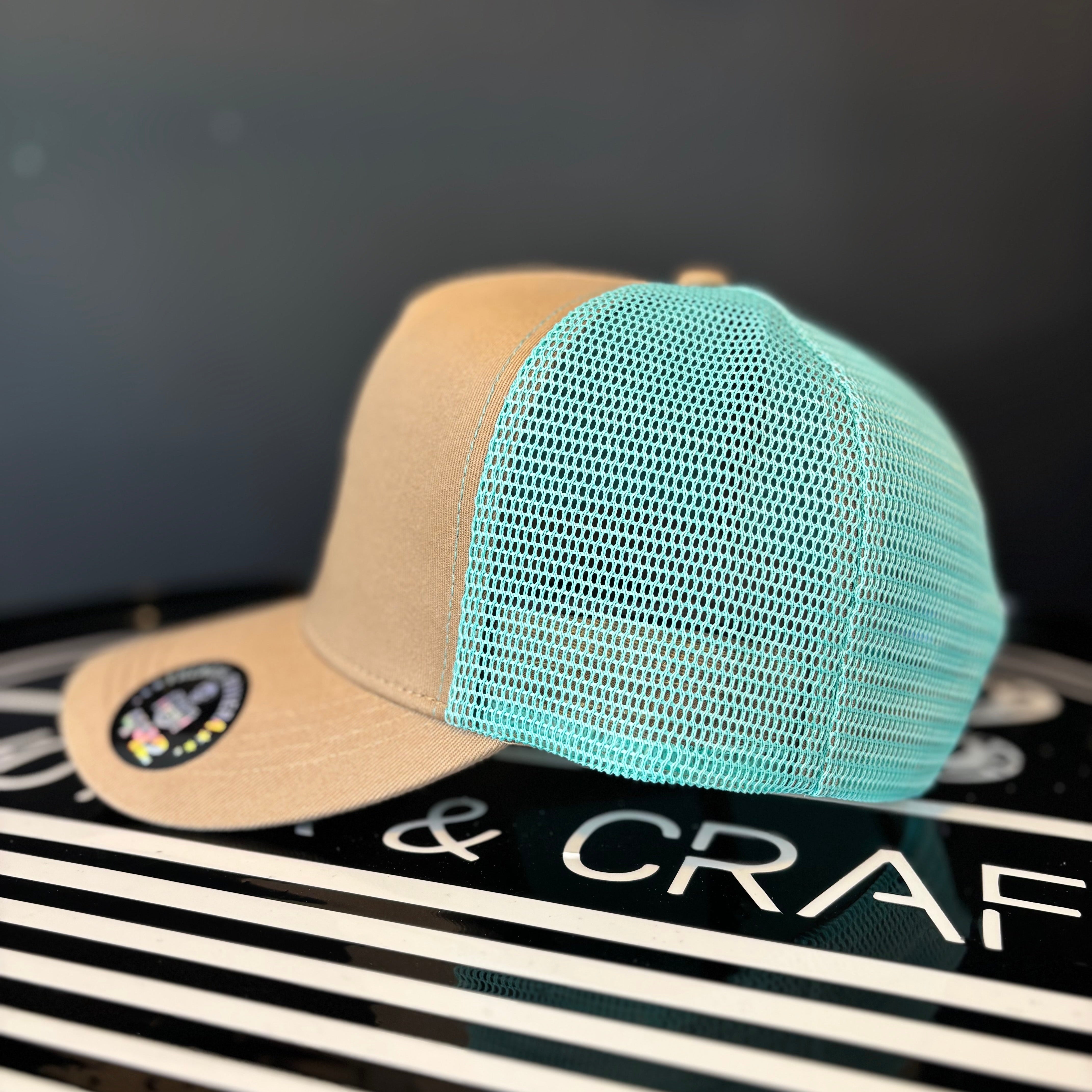 CASQUETTE TRUCKER 442 MOTOR & CRAFT TURQUOISE