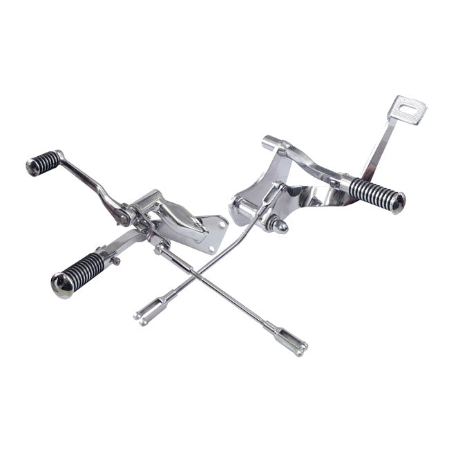 MCS Forward Controls Sportster 86-22 - Black / Chrome