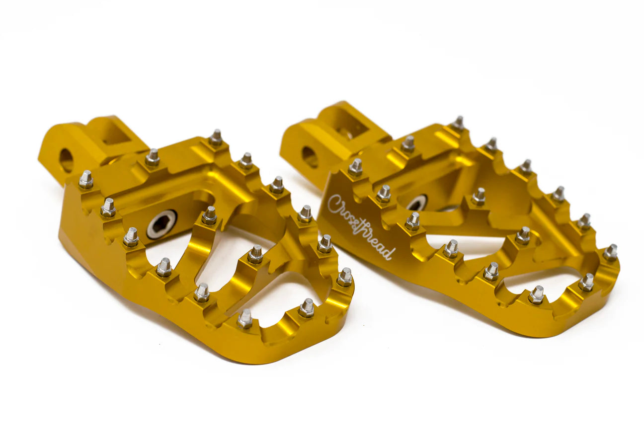 CROSS THREAD PEGS - Repose-pieds anodisé - Toutes Harley-Davidson - 10 couleurs